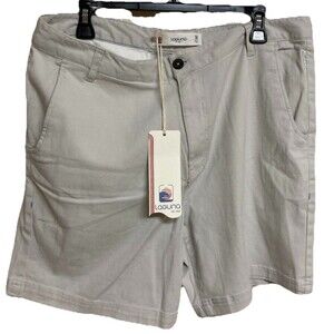 Men's Laguna Anytime Short 7 Inch Inseam Khaki Beige Size 36x7 NWT